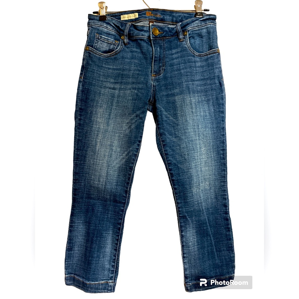 kUT - Lauren crop straight leg petite 4 jeans